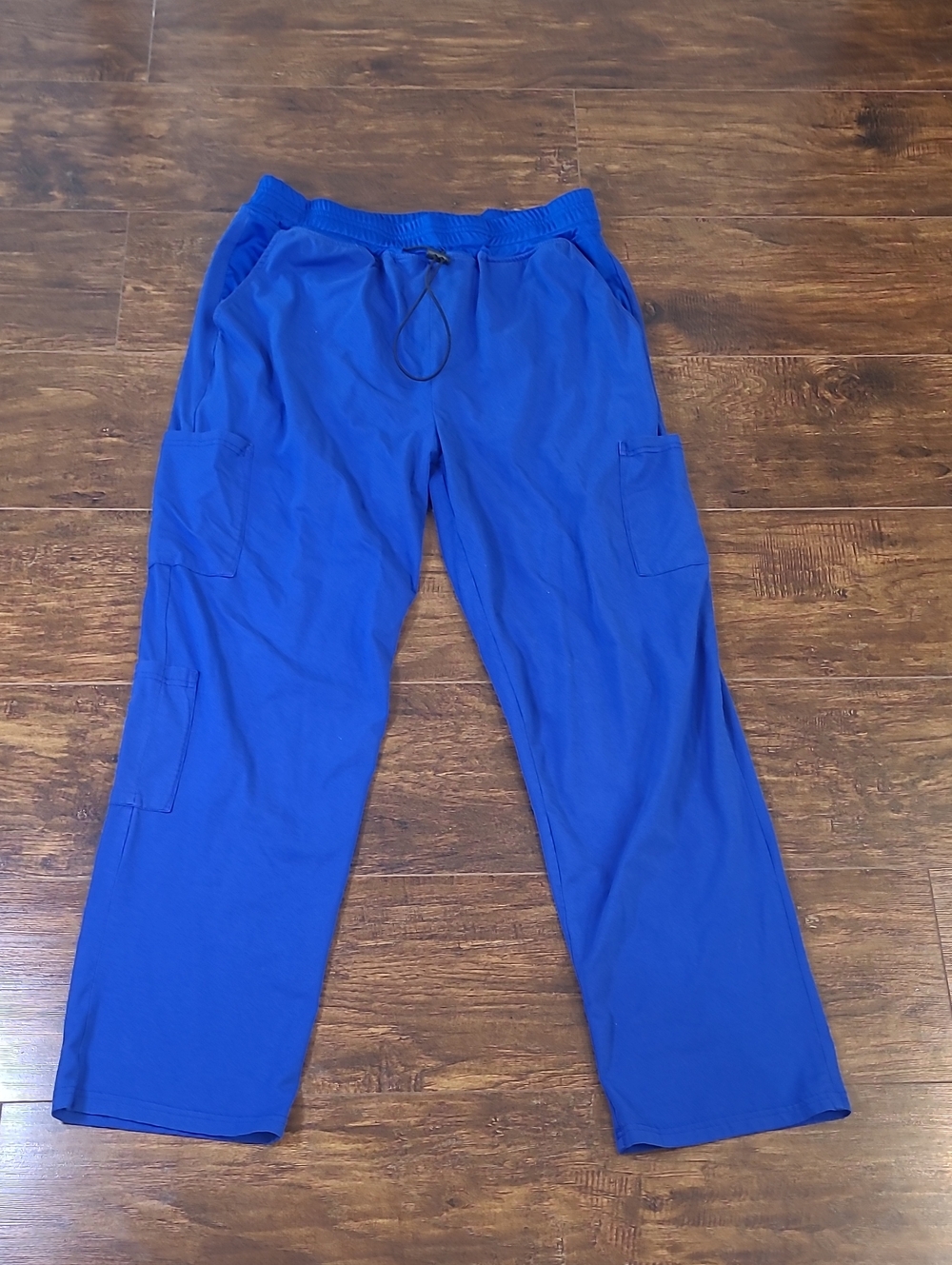 Helix By BeneFit Scrubs Men's Blue Cargo  Pants Natural Material Size Med